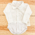 Body camisa basico branco manga longa