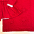 Saída maternidade tricot 4 peças vestido três flores vermelho - Titokinha