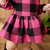 Romper coração de pano pink