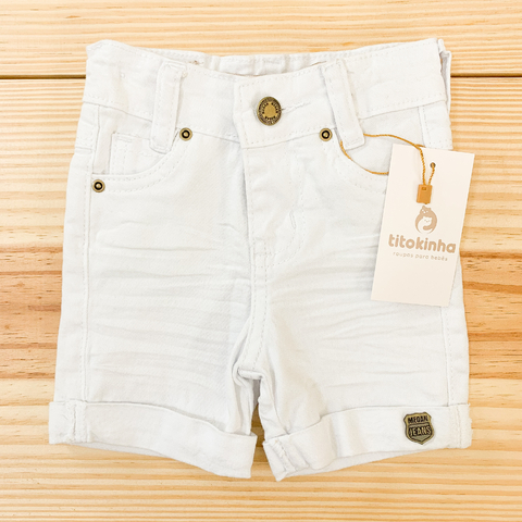 Bermuda jeans branca
