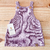 Vestido nuvem tricot lilás