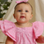 Vestido babados algodão doce rosa - loja online