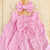 Vestido laço algodão doce rosa - Titokinha