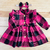 Vestido botões doce campestre pink - comprar online