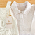 Macacão jardineira longa branco + body camisa ML - Titokinha