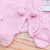 Saída maternidade tricot 3 peças pompom rosa bebê na internet