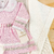 Saída maternidade tricot 4 peças três laços rosa e cinza - loja online