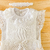 Romper Jardineira pompom branco Tricot + Body rendado + Faixinha - comprar online