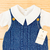 Macacão jardineira azul petróleo + body golinha - comprar online