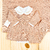 Saída maternidade tricot 4 peças coração rose