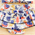 Combinadinho verão 3 peças floral azul na internet