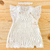 Vestido nuvem tricot branco + body rendado + faixinha - comprar online