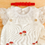 Romper jardineira branco cogumelos + body rendado + faixinha - comprar online