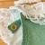 Vestido nuvem tricot verde + body rendado + faixinha na internet