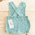 Romper Jardineira pompom verde Tricot na internet