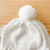 Touca e luva pompom pérolas branca - comprar online