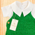 Romper jardineira pipoca verde + body golinha - comprar online