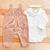 Macacão jardineira longo tricot rose + body guippir ML + faixinha - comprar online
