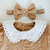 Romper princesa linho gola renda branca com laço - comprar online