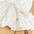 Imagem do Vestido branco manga longa lesie babados gola drapeada c/ laço