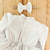 Vestido branco manga longa lesie babados gola drapeada c/ laço na internet