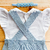 Romper Jardineira pompom azul bebê Tricot + Body guippir + Faixinha na internet