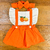 Romper sainha laranja c/ laço - comprar online