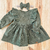Vestido Cotelê Babados Magia dos Sonhos Verde Bosque c/ laço na internet