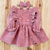 Vestido Cotelê Babados Magia dos Sonhos Rosa Chá c/ laço na internet