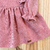 Vestido Cotelê Babados Magia dos Sonhos Rosa Chá c/ laço - comprar online