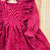 Vestido Cotelê Babados Magia dos Sonhos pink c/ laço - comprar online