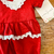 Romper magia do conto vermelho c/ faixa laço - Titokinha