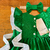 Vestido laços mágicos verde c/ faixa laço - Titokinha