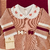 Saída maternidade tricot 4 peças três laços rose e magenta - comprar online