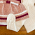 Saída maternidade tricot 4 peças três laços rose e magenta na internet