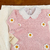 Saída maternidade tricot 3 peças rosa margaridas na internet