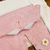 Imagem do Saída maternidade tricot 3 peças rosa margaridas