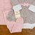 Saída maternidade tricot 4 peças vestido lista princesa rosa bebê - comprar online