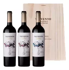 TRIVENTO GAUDEO ESTUCHE DE MADERA CON 3 VINOS COLECCION DE TERROIRS - comprar online