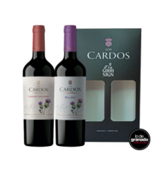 ESTUCHE LOS CARDOS MALBEC - CABERNET DOÑA PAULA