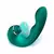 Vibrador Alice com 3 estímulos verde
