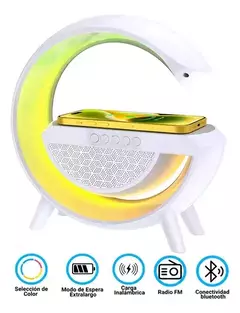 LAMPARA + CARGADOR + RELOJ +PARLANTE - comprar online