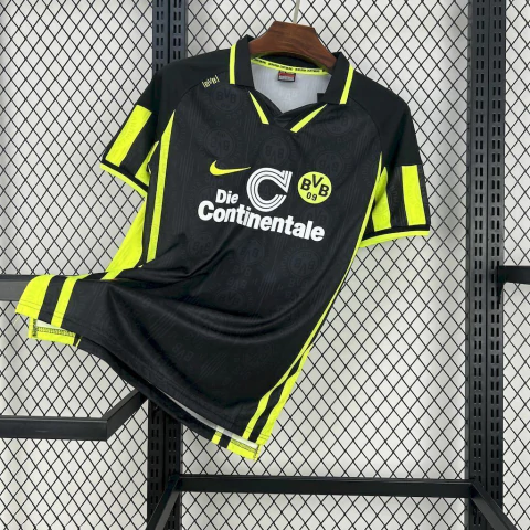 Camisa Borussia Dortmund II 1996/97 - Masculino Retrô - Preto e Amarelo - comprar online
