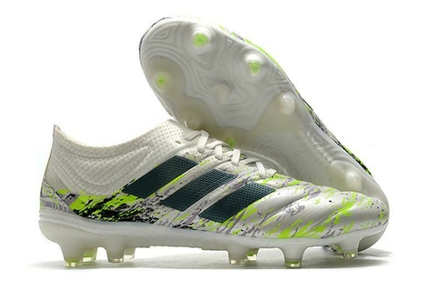 Chuteira Adidas Copa 20+ FG - Branco, Verde e Preto