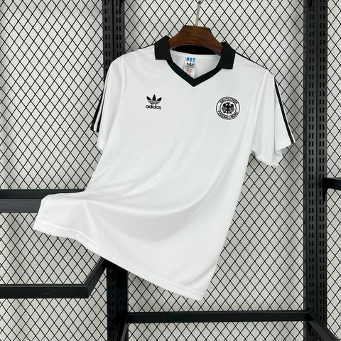Camisa Alemanha I 1980- Masculino Retrô - Branco - comprar online