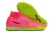 Chuteira Society Nike Air Zoom Mercurial Superfly IX Elite FG - Rosa e Verde