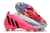 Chuteira Adidas Predator Edge Geometric 1 FG - Branco e Rosa