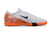 Chuteira Society Nike Air Zoom Mercurial Vapor XVI Elite FG - Branco e Laranja