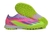 Chuteira Society Adidas x23 Crazyfast 1 TF - Rosa e Verde