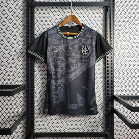Camisa Brasil Edição This is Favela 22/23 - Feminina Torcedor - Preto